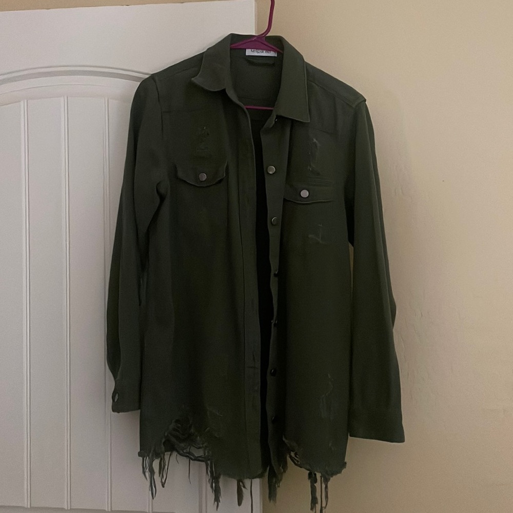 Kellparker green utility army type jacket